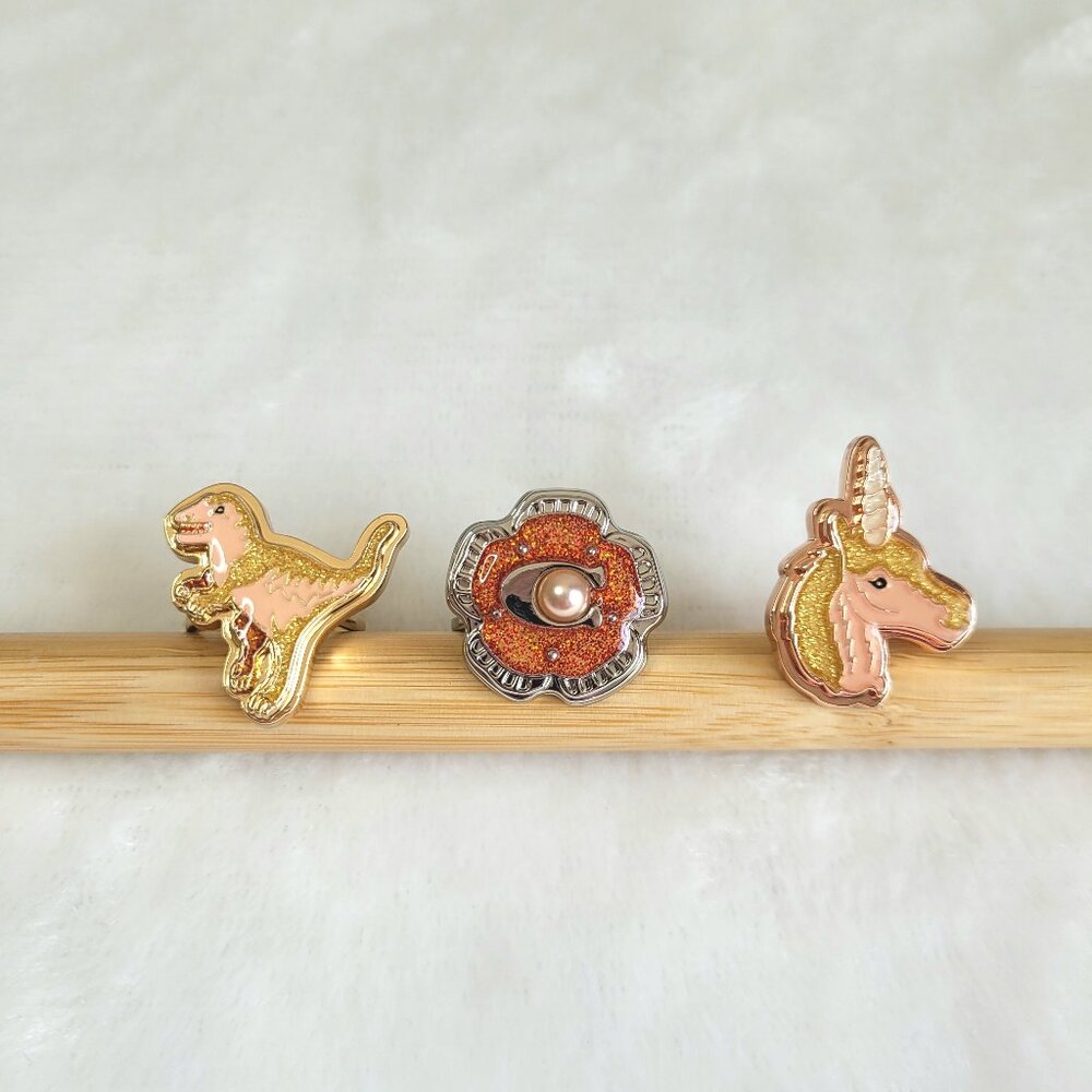 Coach by Sephora | Statement Ring set | Dinosaur, Flower, & Unicorn